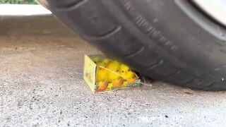 Experiment Car vs Stretch Armstrong! Crushing Crunchy & Soft Things by Car!