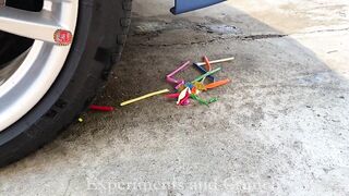 Experiment Car vs Stretch Armstrong! Crushing Crunchy & Soft Things by Car!