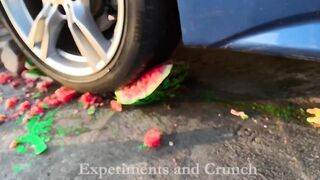 Experiment Car vs Angry Birds vs Slime Piping Bags!  Crushing Crunchy & Soft Things by Car