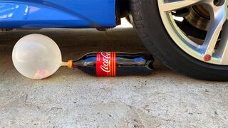 Experiment Car vs Mentos, Coca Cola Balloon! Crushing Crunchy & Soft Things By Car