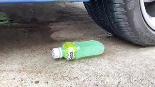 Experiment Car vs Mirinda in Condom! Crushing Crunchy & Soft Things By Car