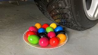 EXPERIMENT: Car vs Сolor Eggs - Crushing Crunchy & Soft Things by Car!