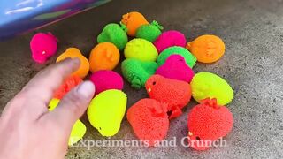 EXPERIMENT: Car vs Color Chickens - Crushing Crunchy & Soft Things by Car!