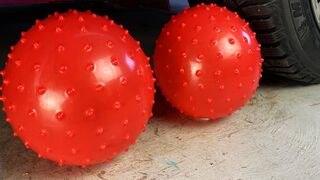 EXPERIMENT: Car vs Air Balloons - Crushing Crunchy & Soft Things by Car!