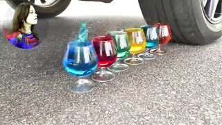 Experiment Car vs Rainbow Syringes and Orbeez - 실험용 자동차 대 Rainbow 주사기 및 Orbeez