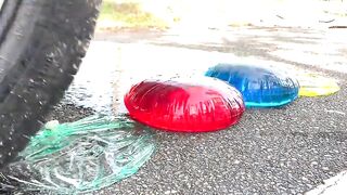 Crushing Crunchy & Soft Things by Car!- Experiment: Car vs Mtn Dew,Coca Cola,Pepsi,Fanta,Balloons