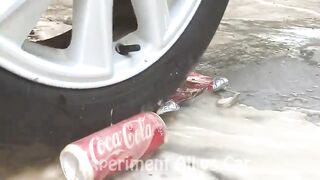 Crushing Crunchy & Soft Things by Car!- Experiment: Car vs Gloves, Coca, Foods