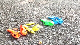 Crushing Crunchy & Soft Things by Car!- Experiment Car vs Light Bulb, Candy, Car Toy