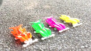 Crushing Crunchy & Soft Things by Car!- Experiment Car vs Light Bulb, Candy, Car Toy