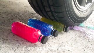 Crushing Crunchy & Soft Things By Car | Experiment: Car vs Coca Cola vs Condom, Pepsi