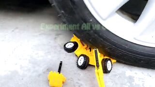 Crushing Crunchy & Soft Things by Car!- Experiment Car vs Excavator Toy | All 152