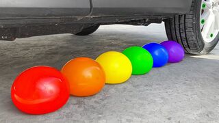 Experiment: Car vs Water Balloons - Crushing Crunchy & Soft Things by Car | All
