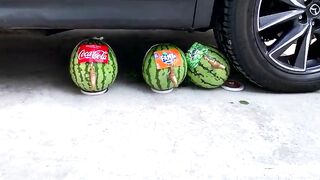 Crushing Crunchy & Soft Things By Car!!! - Experiment: Car vs Watermelon - All Car
