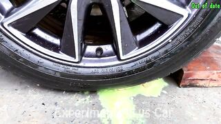 Crushing Crunchy & Soft Things By Car | Experiment: Car vs Jelly Colors, Plate