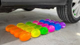 Crushing Crunchy & Soft Things By Car | Experiment: Car vs Water Balloon