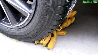 Crushing Crunchy & Soft Things By Car | Experiment: Car vs Rainbow PineApple