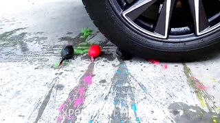 Crushing Crunchy & Soft Things By Car | Experiment: Car vs M&M Candy vs Ice Cream Toy