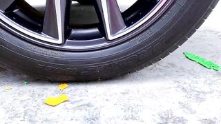 Crushing Crunchy & Soft Things By Car | Experiment: Car vs Rainbow Pineapple