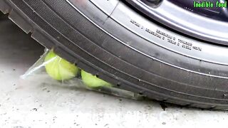 Crushing Crunchy & Soft Things By Car | Experiment: Car vs Slime Piping Bags