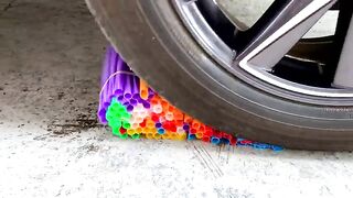 Crushing Crunchy & Soft Things By Car | Experiment: Car vs Slime Piping Bags