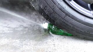 Crushing Crunchy & Soft Things By Car | Experiment: Car vs Rainbow Orbeez in Balloons