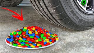 Crushing Crunchy & Soft Things By Car | Experiment: Car vs Rainbow M&M Candy