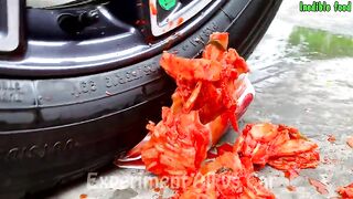 Crushing Crunchy & Soft Things By Car | Experiment: Car vs Coca Cola Cans