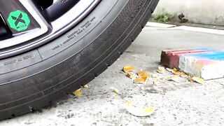 Crushing Crunchy & Soft Things By Car | Experiment: Car vs Coca Cola Cans