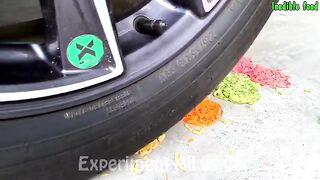 Crushing Crunchy & Soft Things By Car | Experiment: Car vs Toothpaste and Balloons