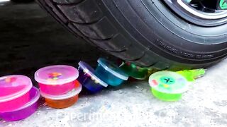 Crushing Crunchy & Soft Things by Car!- Experiment Car Vs Rainbow M&M Candy And Ice Cream