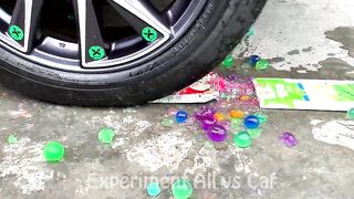 Crushing Crunchy & Soft Things by Car!- Experiment Car Vs Rainbow Balloons | All Car