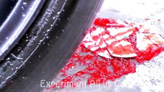 Crushing Crunchy & Soft Things by Car!- Experiment Car vs Car vs Coca Cola, Fanta, Mirinda Balloons