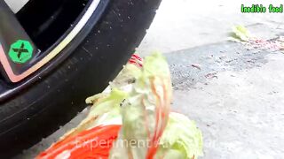 Crushing Crunchy and Soft Things by Car - Experiment Car vs Balloons