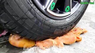 Crushing Crunchy & Soft Things by Car!- Experiment: Car vs Toothpaste, Cake