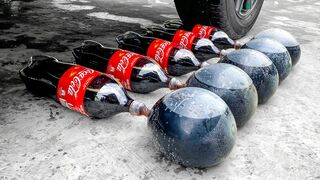 Crushing Crunchy & Soft Things by Car!- Experiment: Car vs Coca Cola