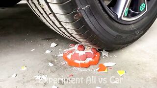 Crushing Crunchy & Soft Things by Car!- Experiment Car vs Water Balloons