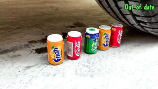 Crushing Crunchy & Soft Things by Car!- Experiment Car vs Milk