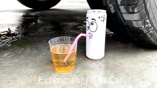 Crushing Crunchy & Soft Things by Car! Experiment: Car vs Jelly Balloons, CD