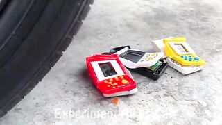 Crushing Crunchy & Soft Things by Car! Experiment Car vs Video Game Machine, Turtle