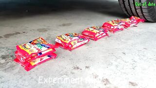 Crushing Crunchy & Soft Things by Car! Experiment Car vs Chicken and Orbeez