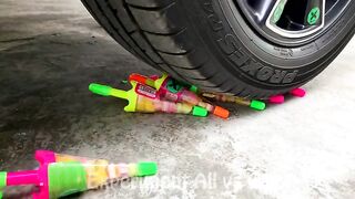 Crushing Crunchy & Soft Things by Car! Experiment Car vs Water Balloons, Pineapple, Eggs