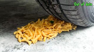 Crushing Crunchy & Soft Things by Car! Experiment Car vs Durian