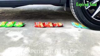Crushing Crunchy & Soft Things by Car! - EXPERIMENT: CAR VS COLOR JELLY BALL
