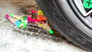 Crushing Crunchy & Soft Things by Car! - EXPERIMENT: CAR VS HALLOWEEN PUMPKINS