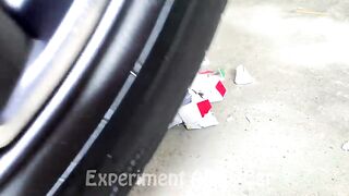 Crushing Crunchy & Soft Things by Car! Experiment Car vs Eggs, M&M Candy, Watermelon