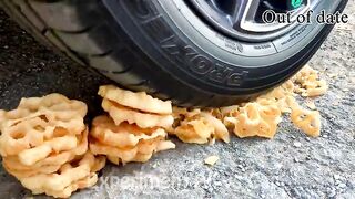 Crushing Crunchy & Soft Things by Car! Experiment: Car vs Pepsi Cans