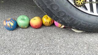 Top 25 Crushing Crunchy & Soft Things by Car 2021 | Experiment Car vs Watermelon, Balloons | Test Ex