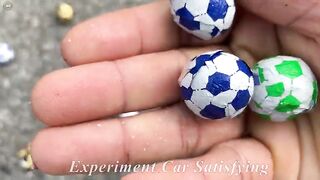 Experiment Car vs Pacman vs Giant Soccer Balls | Crushing Crunchy & Soft Things by Car | Satisfying