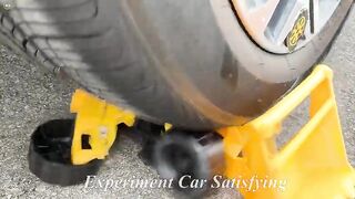 Crushing Crunchy & Soft Things by Car! Experiment Car vs Excavator, Dump Truck, Bulldozer Satisfying