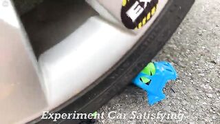 Crushing Crunchy & Soft Things by Car! Experiment Car vs  Coca Cola, Fanta, Pepsi, Fruko Balloons